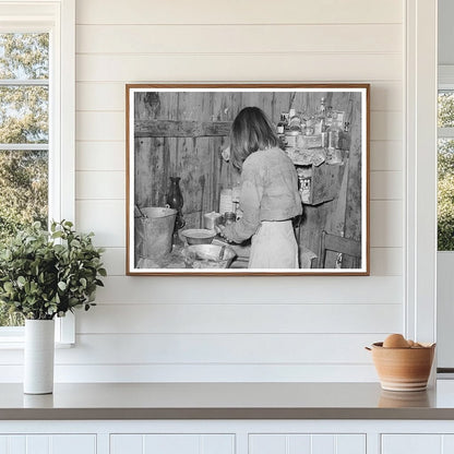 1939 Kitchen Interior of a Mexican Home in Crystal City Texas - Available at KNOWOL