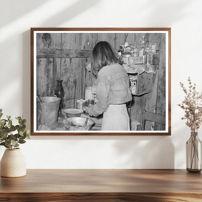 1939 Kitchen Interior of a Mexican Home in Crystal City Texas - Available at KNOWOL