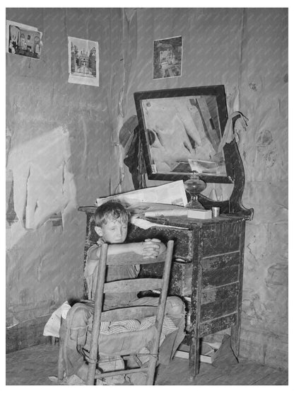 1939 Living Room of Agricultural Laborers in Oklahoma - Available at KNOWOL