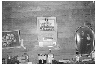 1939 Mantelpiece Decorations in Mississippi Farm Home - Available at KNOWOL