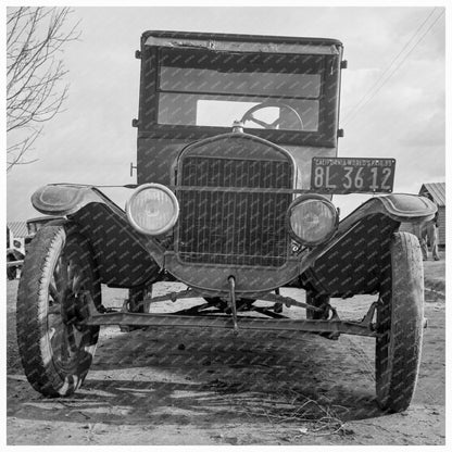 1939 Migrant Labor Camp Farmersville Model T Fords - Available at KNOWOL