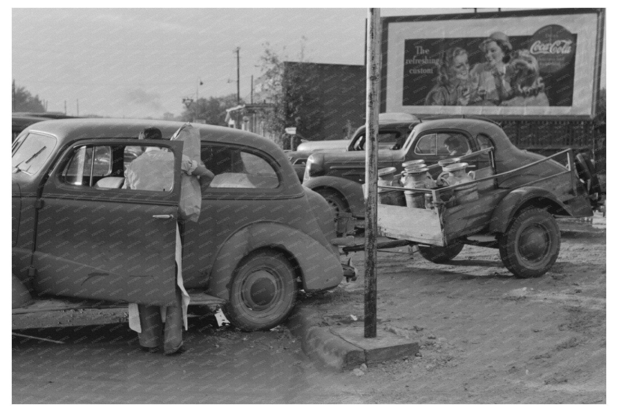 1939 Milk Can Loading at San Angelo Creamery - Available at KNOWOL