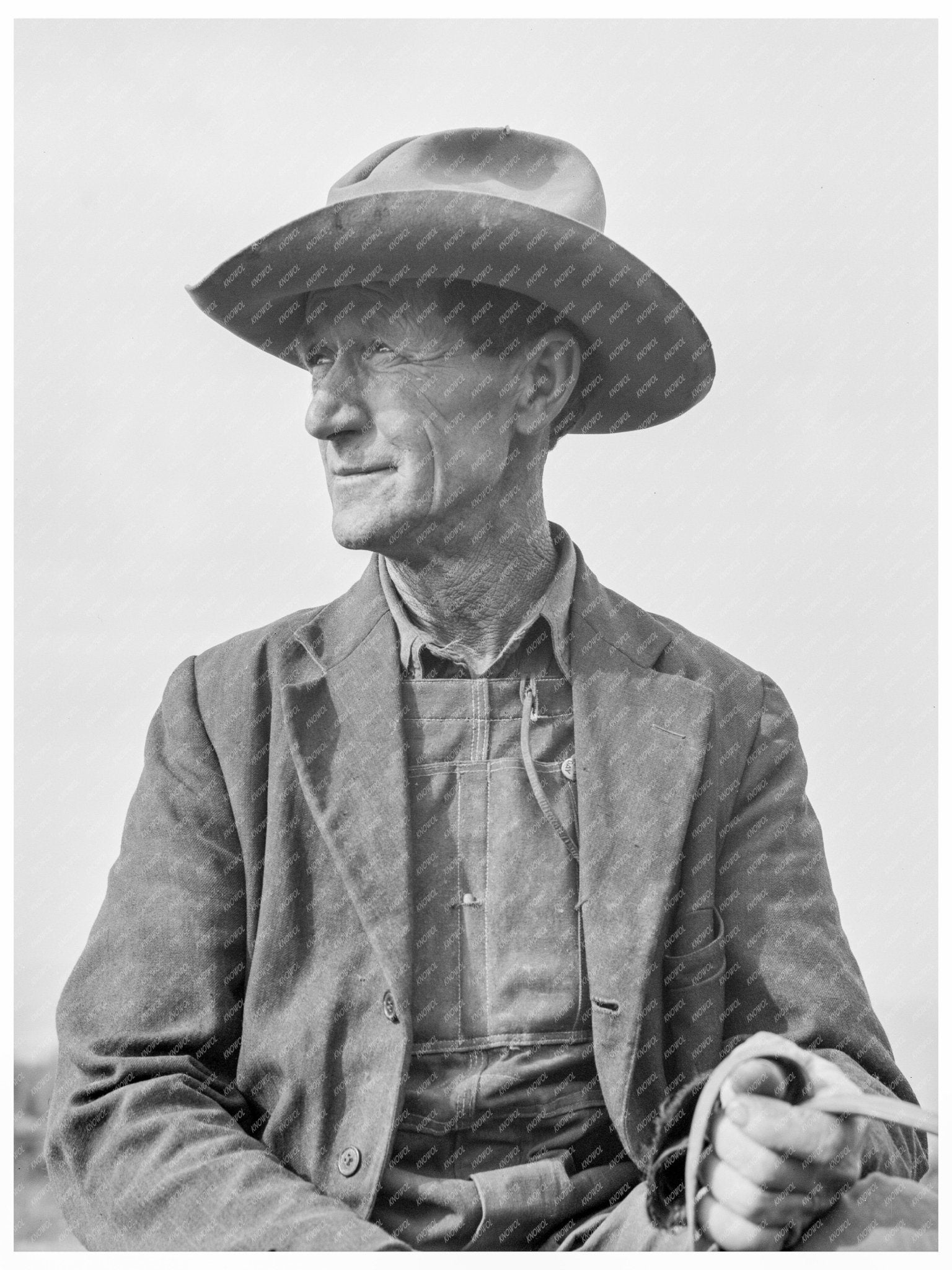 1939 Nebraska Farmer Clearing Stumps for Farming in Idaho - Available at KNOWOL