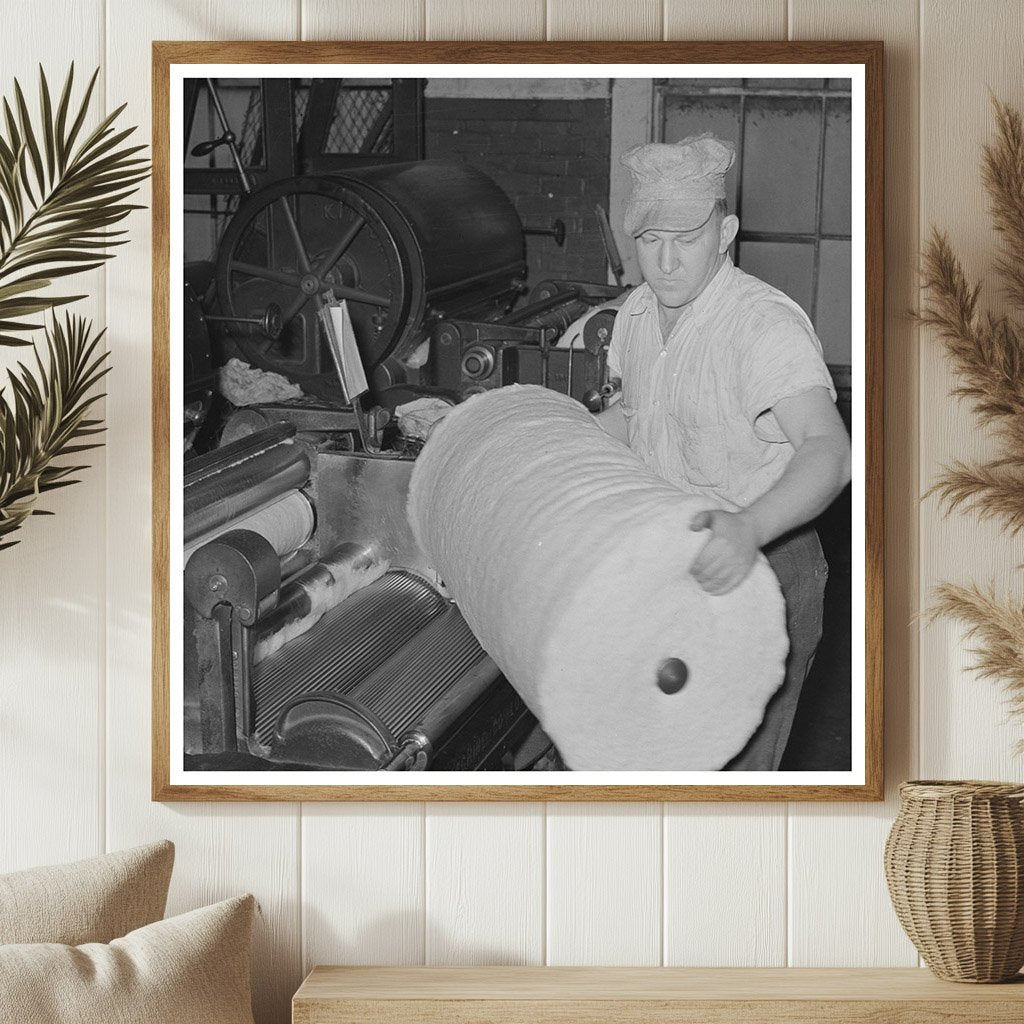 1939 Operator Removing Cotton at Laurel Mills Mississippi - Available at KNOWOL