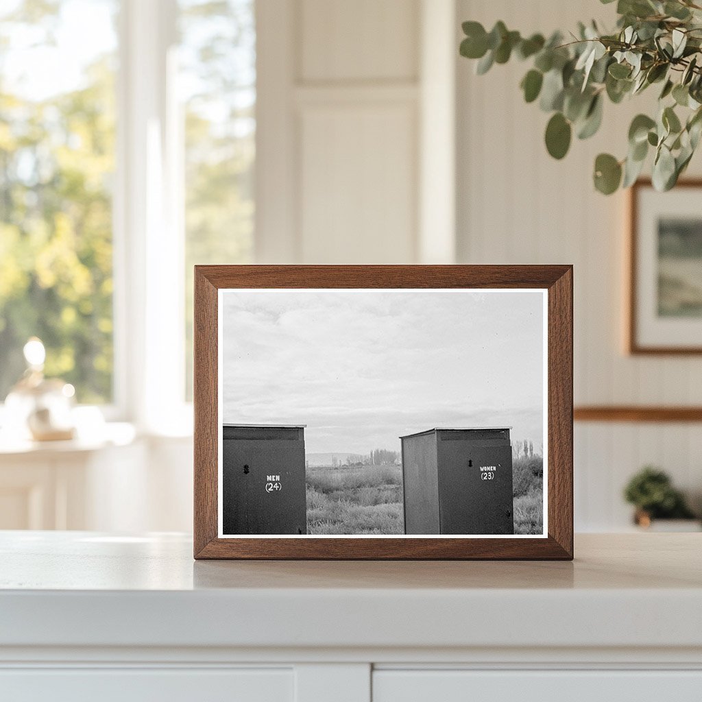 1939 Portable Toilets in Mobile Camp Merrill Oregon - Available at KNOWOL