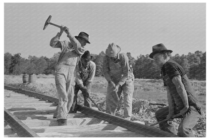 1939 Railroad Crew at Southern Paper Mill Lufkin Texas - Available at KNOWOL