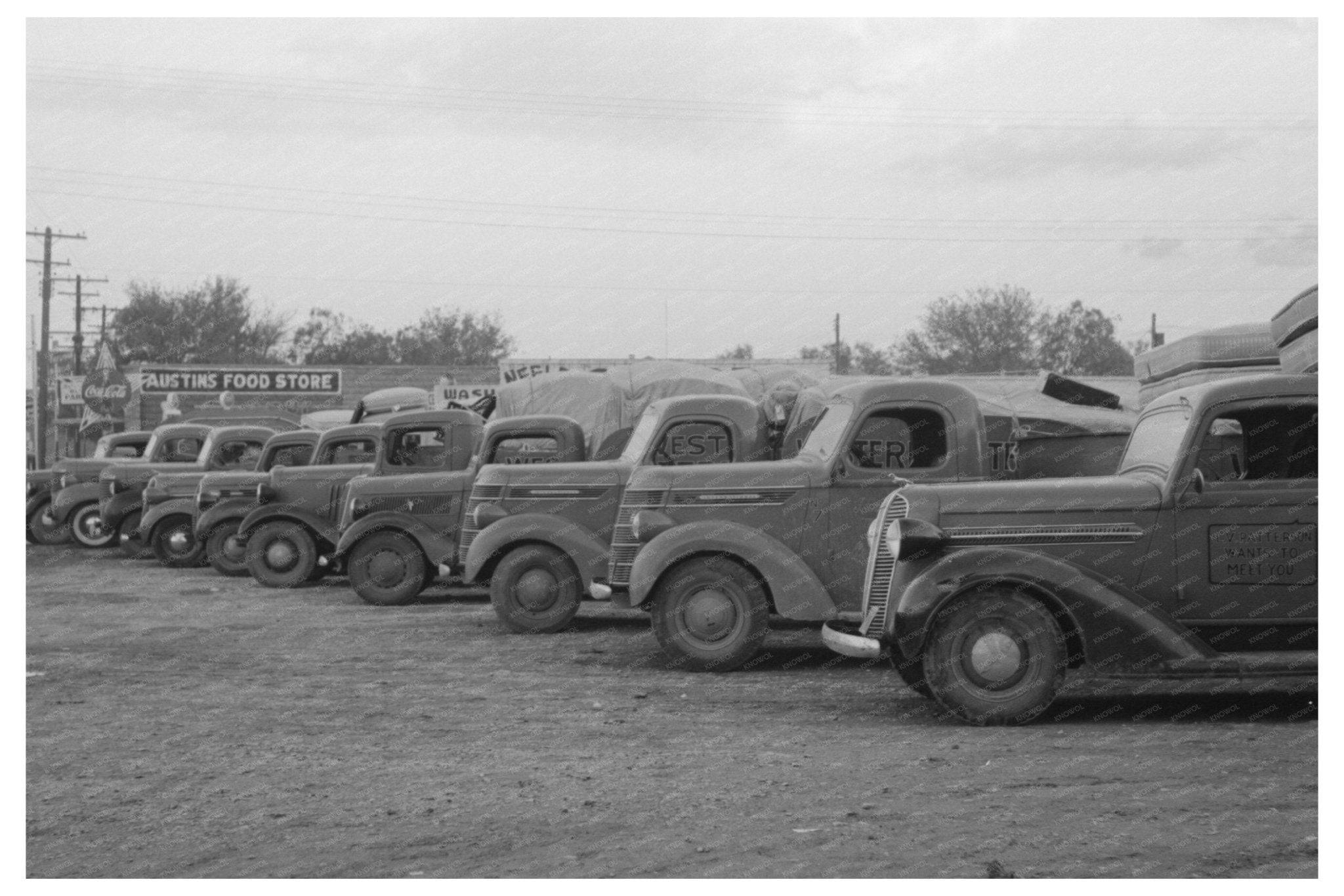 1939 San Angelo Texas Cotton Mattress Production Trucks - Available at KNOWOL