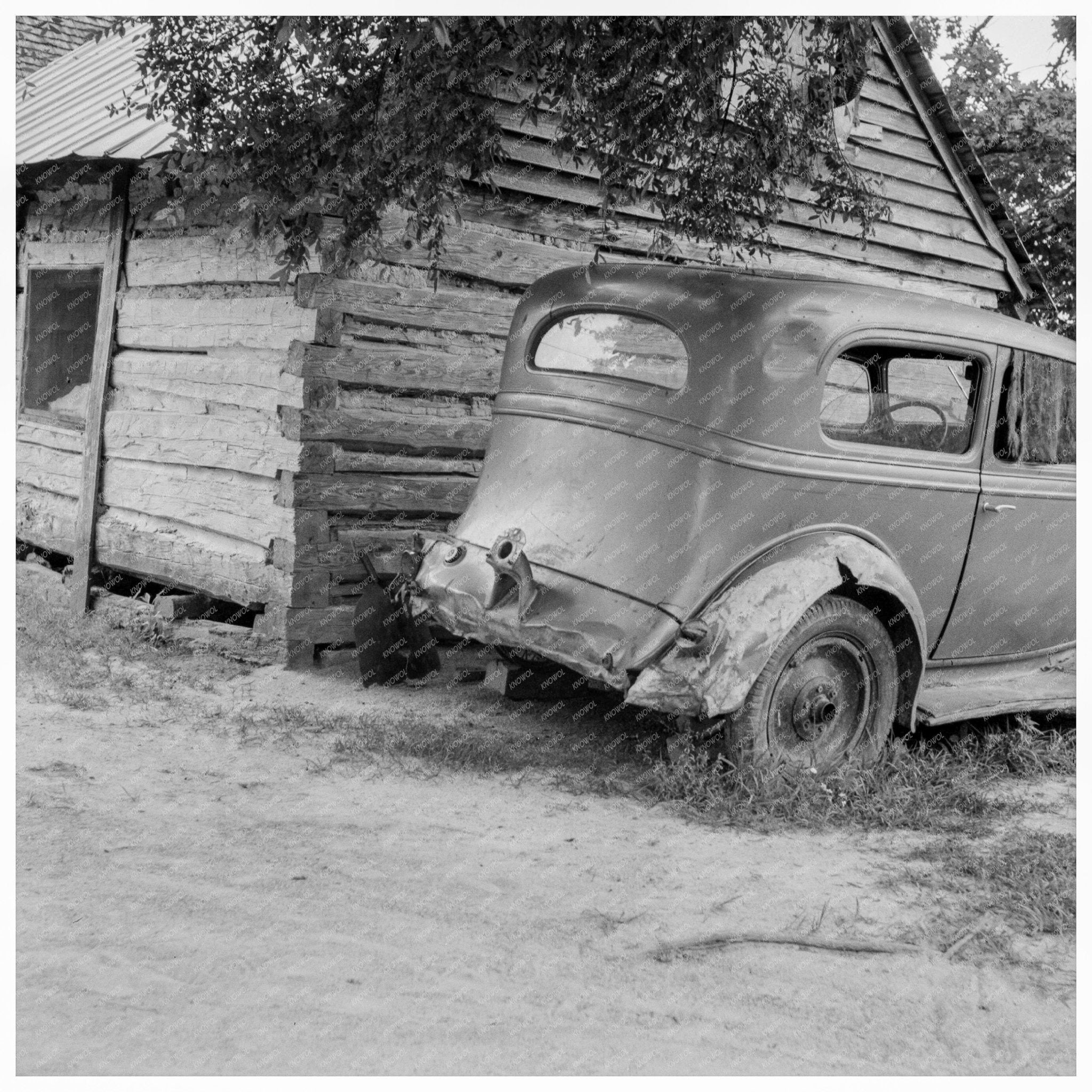 1939 Sharecropping Family Car in North Carolina - Available at KNOWOL