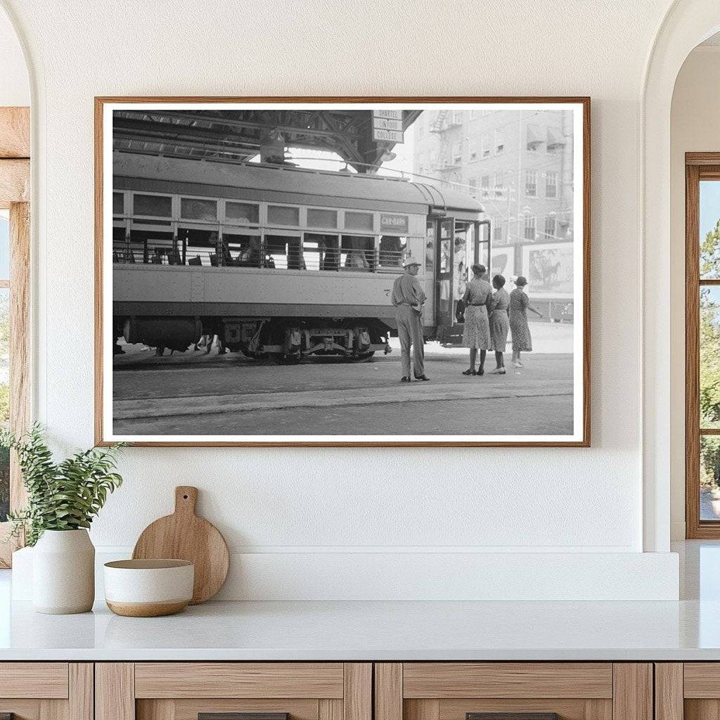 1939 Streetcar Terminal Scene in Oklahoma City - Available at KNOWOL