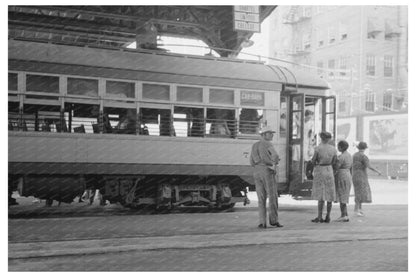 1939 Streetcar Terminal Scene in Oklahoma City - Available at KNOWOL