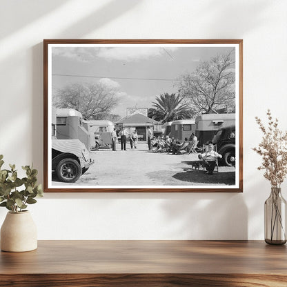 1939 Trailer Camp in McAllen Texas Historical Photo - Available at KNOWOL