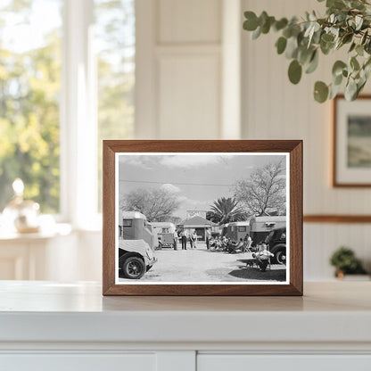 1939 Trailer Camp in McAllen Texas Historical Photo - Available at KNOWOL