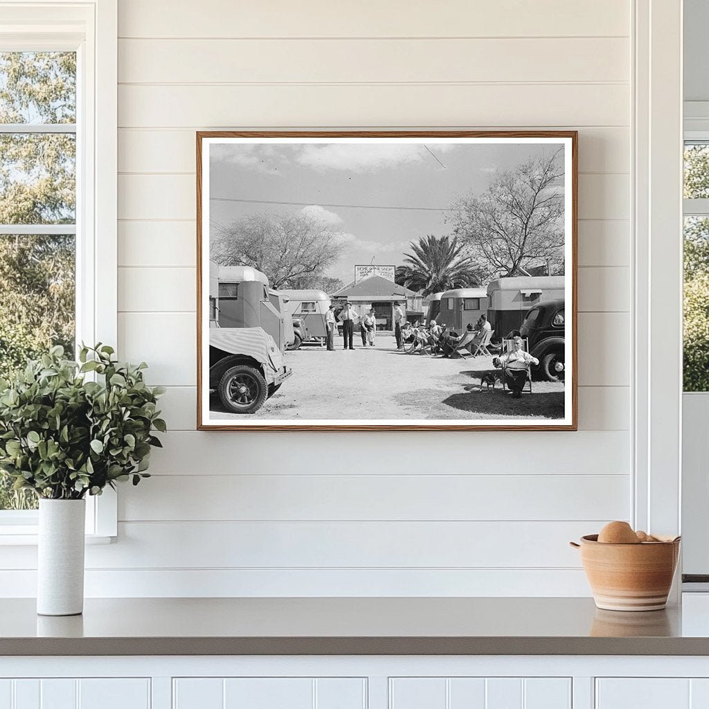 1939 Trailer Camp in McAllen Texas Historical Photo - Available at KNOWOL