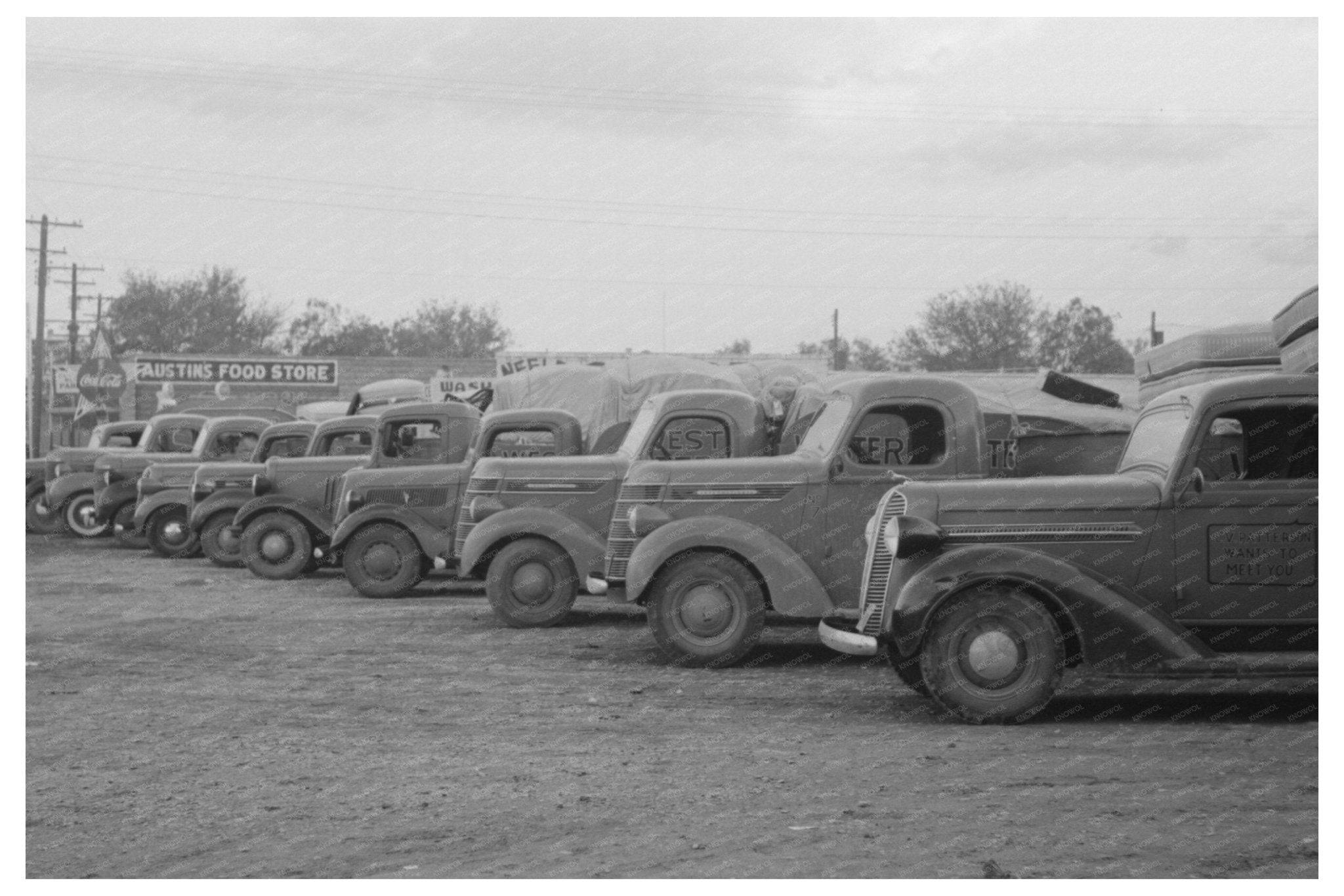 1939 Trucks Loaded with Mattresses in San Angelo Texas - Available at KNOWOL