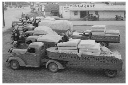 1939 Trucks with Mattresses in San Angelo Texas - Available at KNOWOL