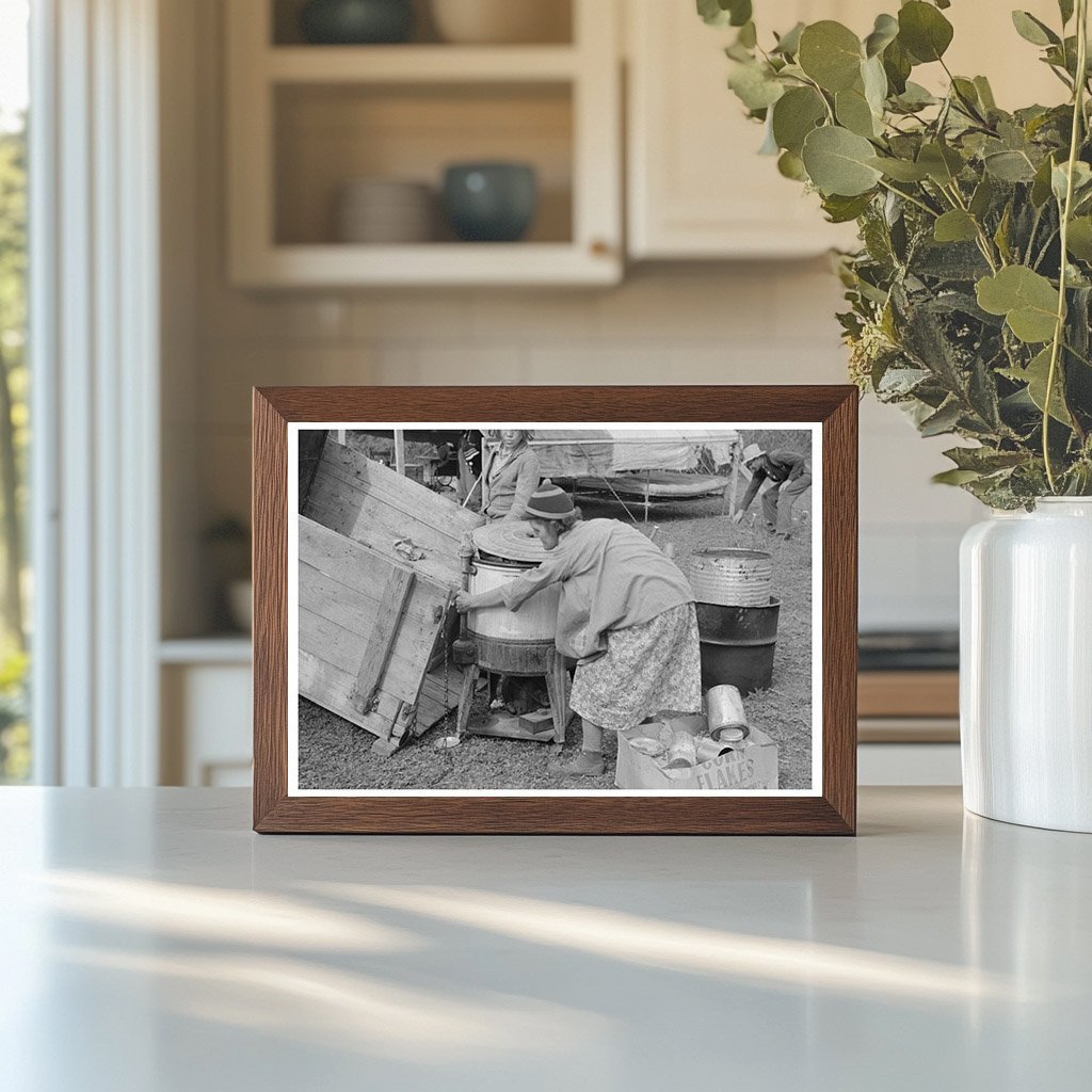 1939 Unloading Household Goods at Harlingen Texas Camp - Available at KNOWOL