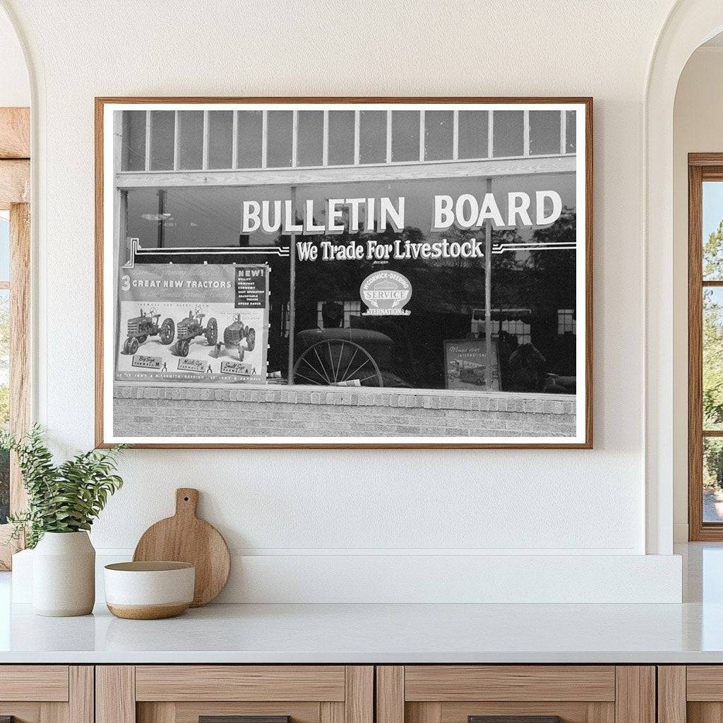 1939 Vintage Agricultural Machinery Store Display in Texas - Available at KNOWOL