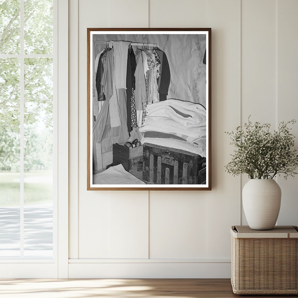 1939 Vintage Bedroom Interior of Farm Family in Oklahoma - Available at KNOWOL