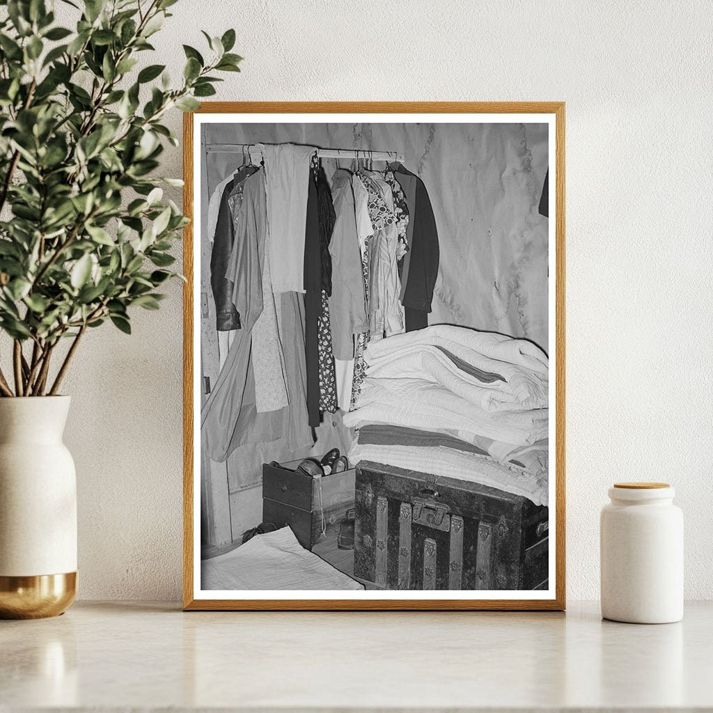 1939 Vintage Bedroom Interior of Farm Family in Oklahoma - Available at KNOWOL