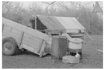 1939 Vintage Camping Scene in Harlingen Texas - Available at KNOWOL