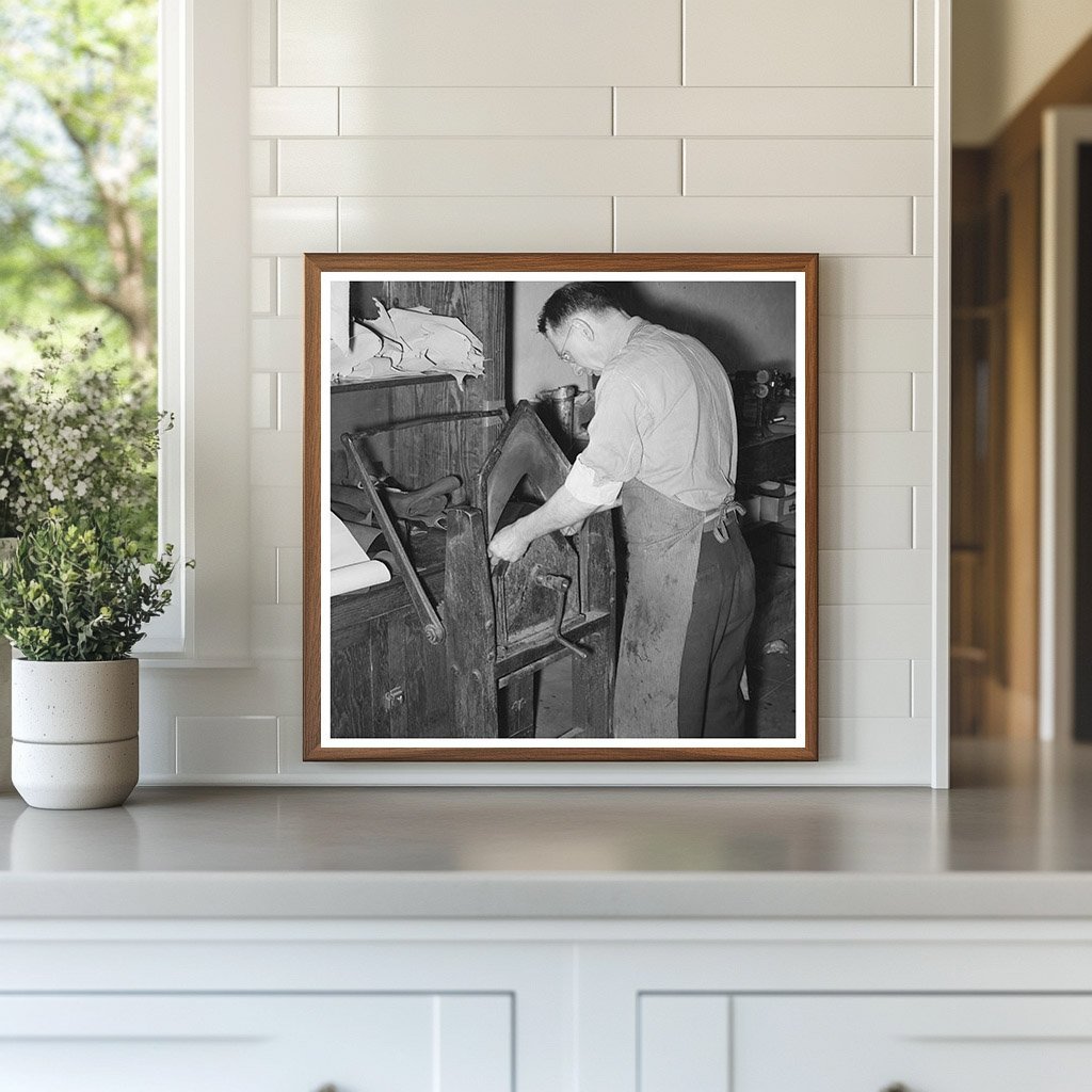 1939 Vintage Image of Bootmaking in Alpine Texas - Available at KNOWOL