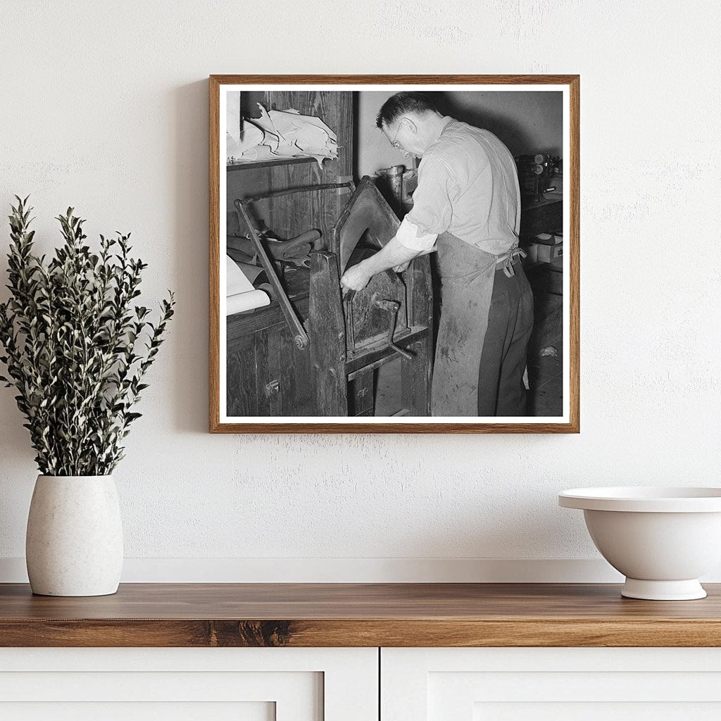 1939 Vintage Image of Bootmaking in Alpine Texas - Available at KNOWOL