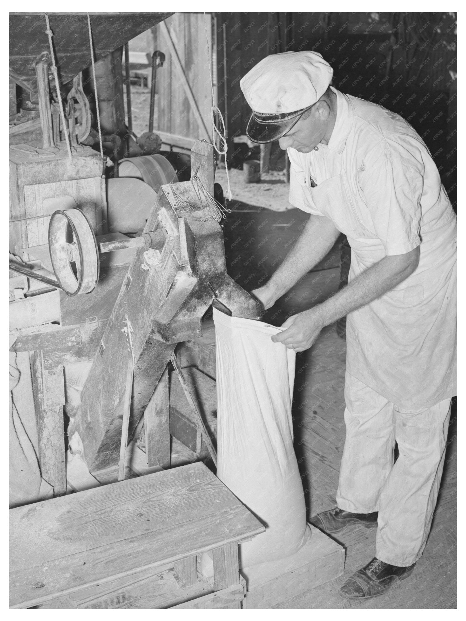 1939 Vintage Image of Feed Mill in Taylor Texas - Available at KNOWOL