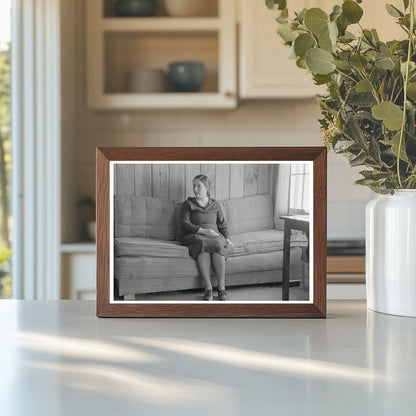 1939 Vintage Image of Homesteaders Wife at Chicot Farms - Available at KNOWOL