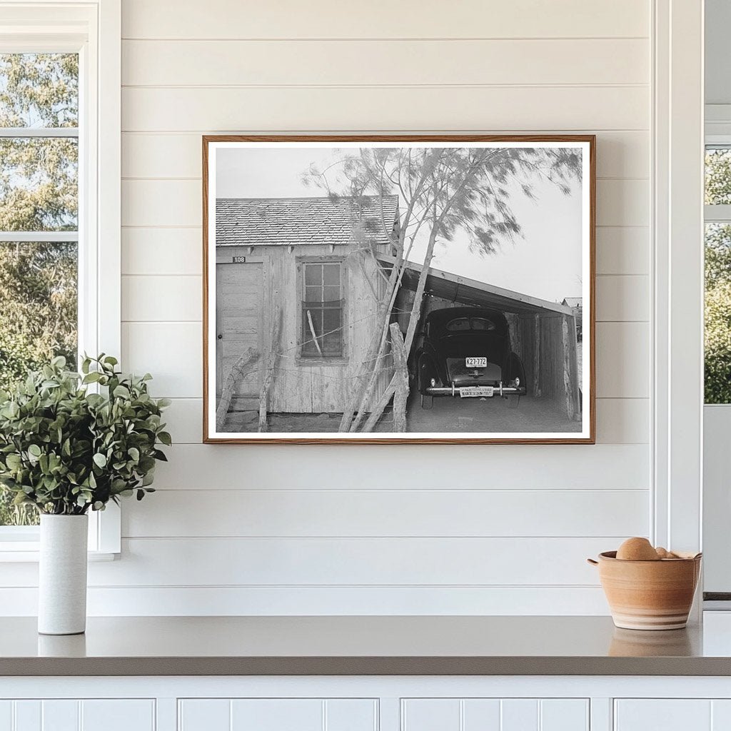 1939 Vintage Image of House and Car in Crystal City Texas - Available at KNOWOL