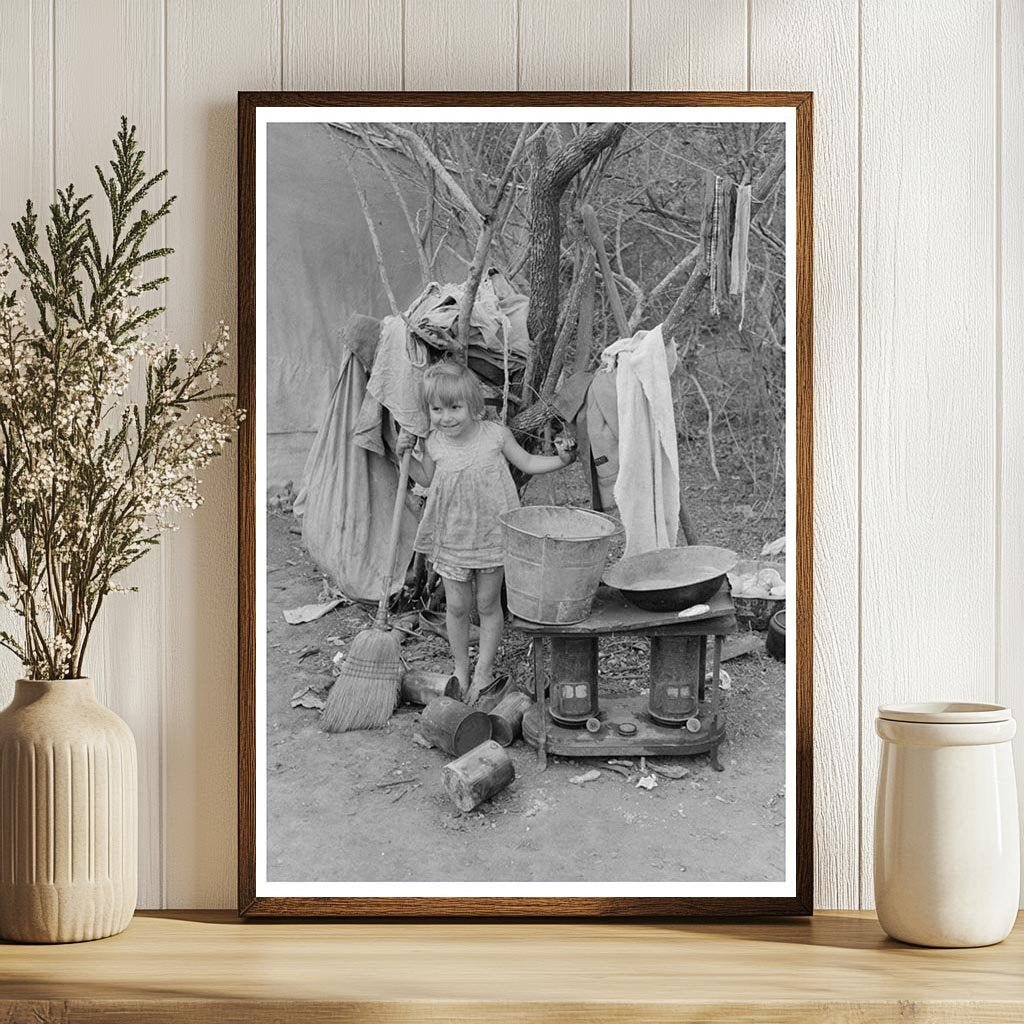 1939 Vintage Image of Migrant Family Equipment Texas - Available at KNOWOL