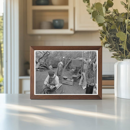 1939 Vintage Image of Migrant Worker in Harlingen Texas - Available at KNOWOL