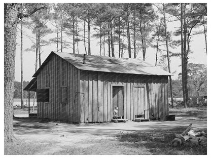 1939 Vintage Image of Migrant Workers House in Louisiana - Available at KNOWOL