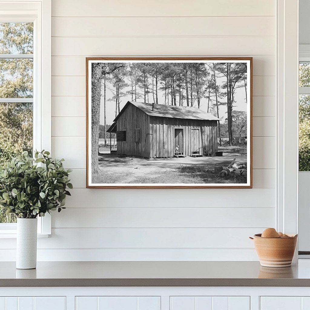 1939 Vintage Image of Migrant Workers House in Louisiana - Available at KNOWOL