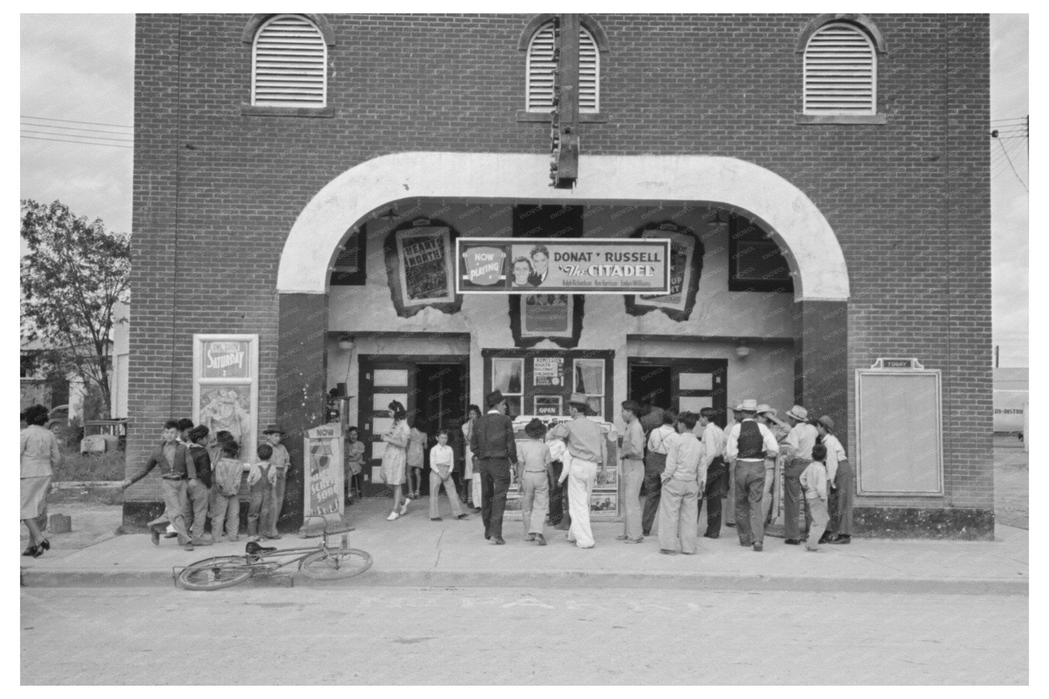 1939 Vintage Image of Moviegoers in Pharr Texas - Available at KNOWOL