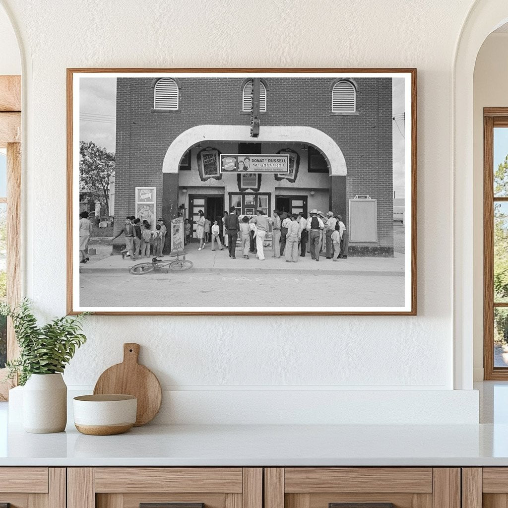 1939 Vintage Image of Moviegoers in Pharr Texas - Available at KNOWOL