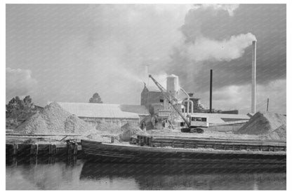 1939 Vintage Image of Oyster Shell Crushing Plants Houston - Available at KNOWOL