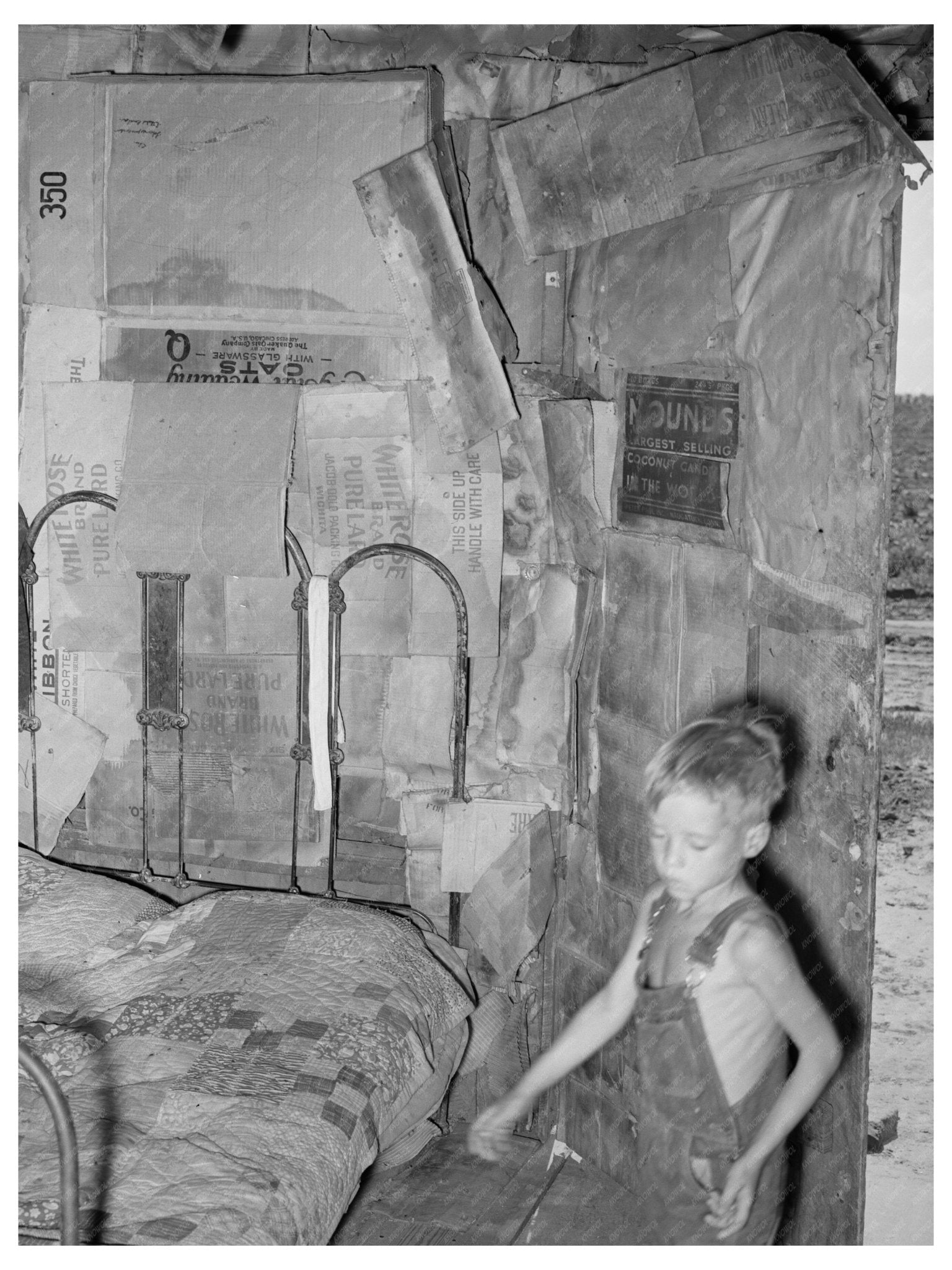 1939 Vintage Interior of Arkansas River Bottoms House - Available at KNOWOL