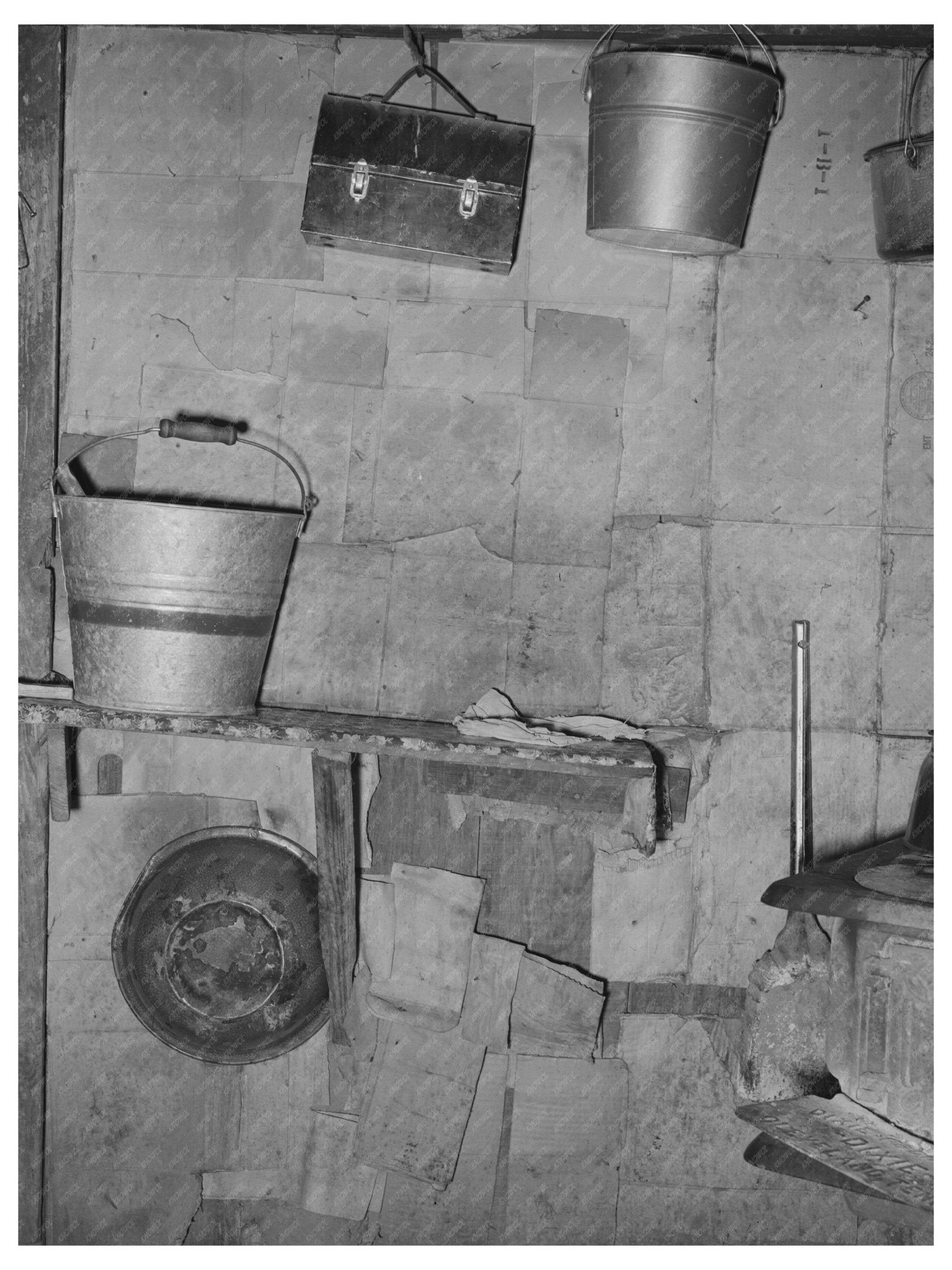 1939 Vintage Kitchen of an Agricultural Laborer in Oklahoma - Available at KNOWOL