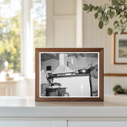 1939 Vintage Kitchen Range in Migrant Trailer Texas - Available at KNOWOL