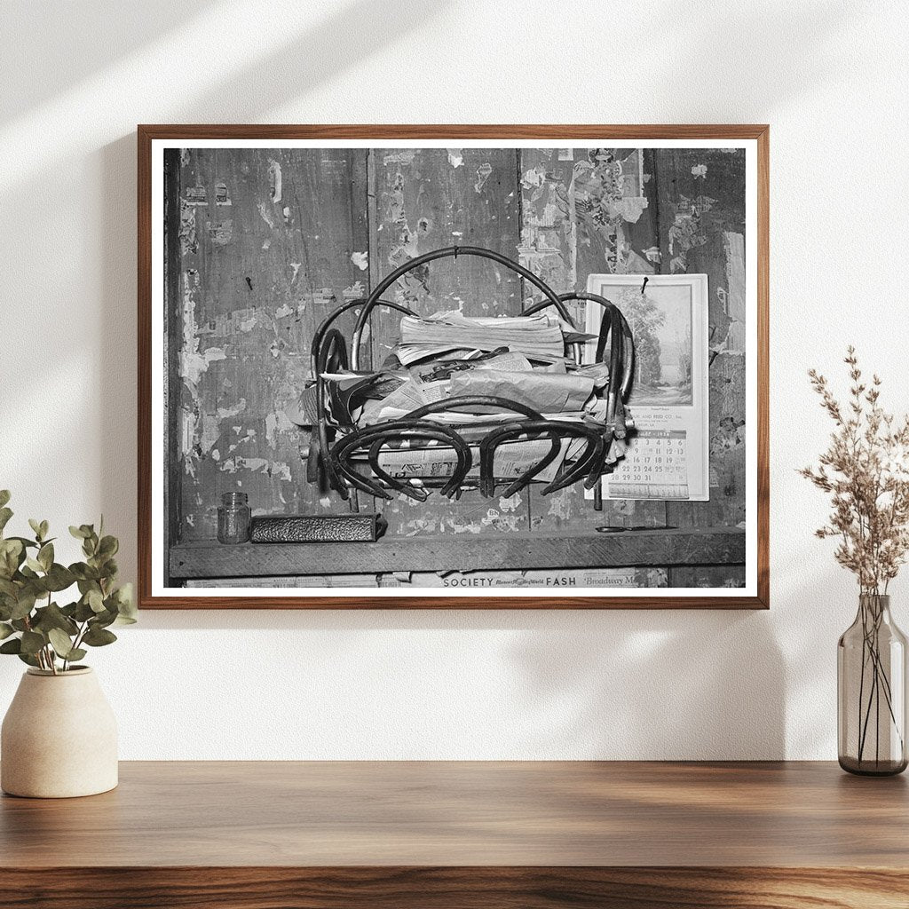 1939 Vintage Magazine Rack in Louisiana Farm Home - Available at KNOWOL