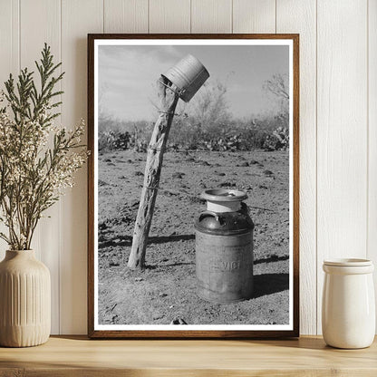 1939 Vintage Milk Can and Pail by Pickup Truck Texas - Available at KNOWOL