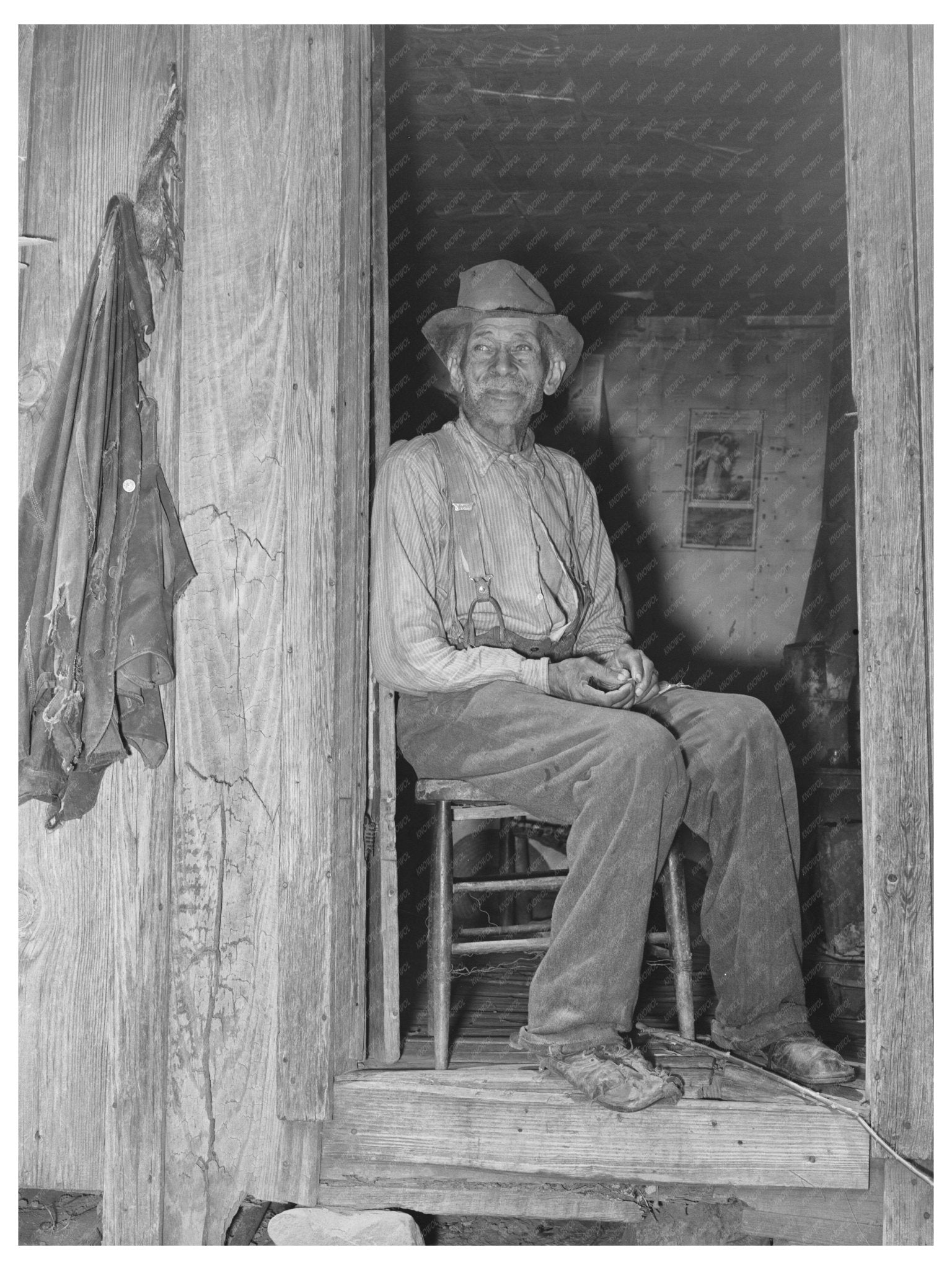 1939 Vintage Photo of Agricultural Laborer in Oklahoma - Available at KNOWOL