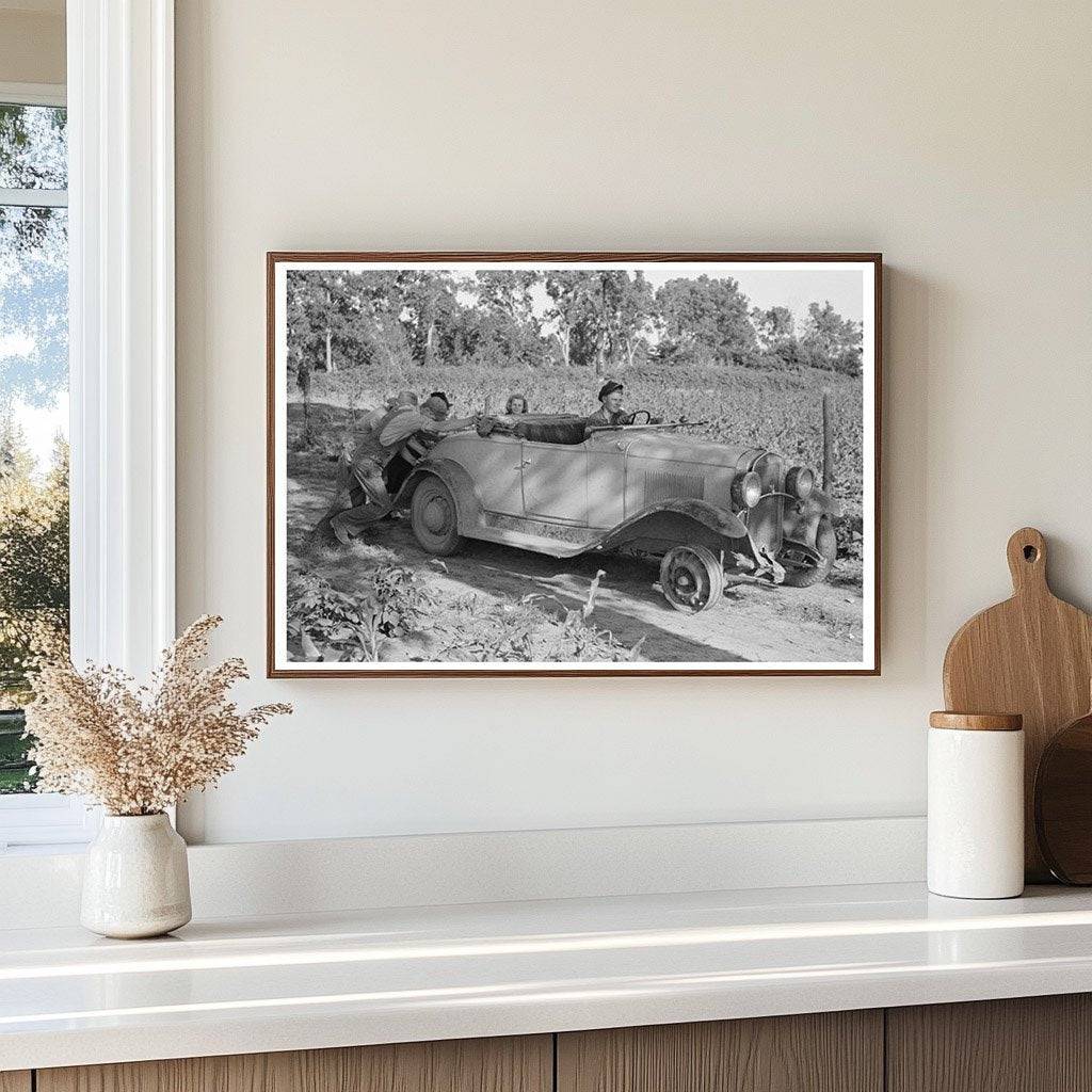 1939 Vintage Photo of Car Start in Muskogee County Oklahoma - Available at KNOWOL