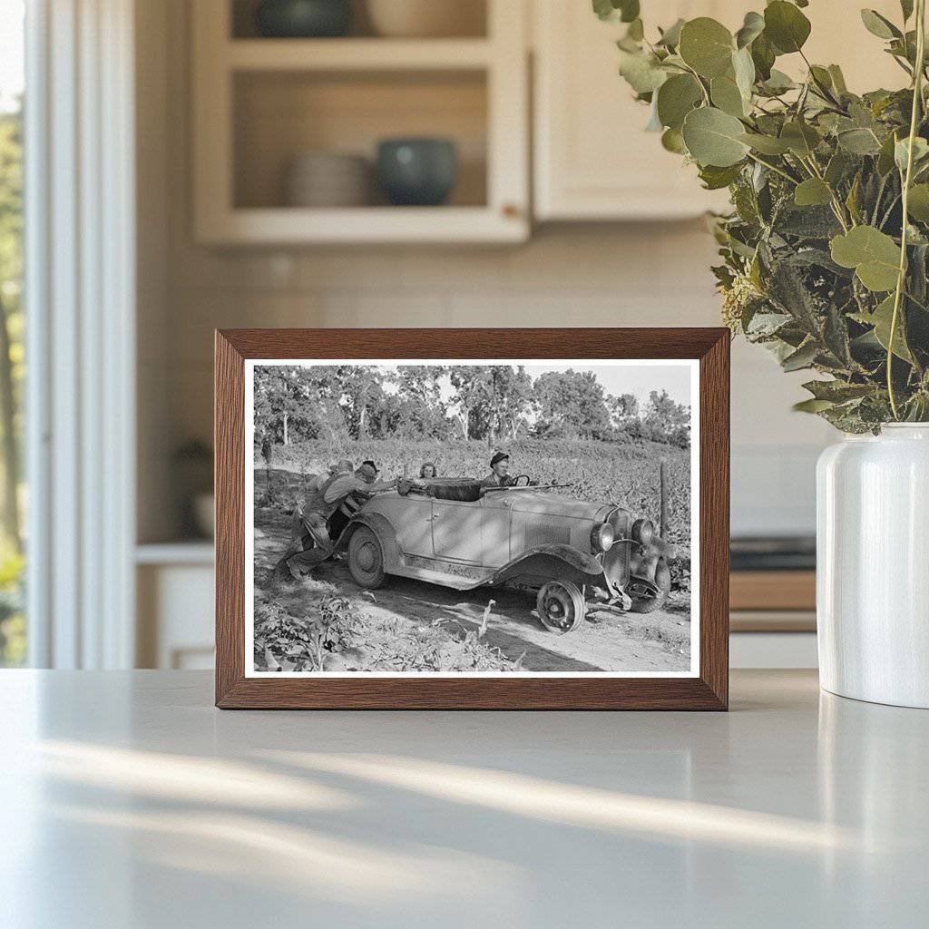 1939 Vintage Photo of Car Start in Muskogee County Oklahoma - Available at KNOWOL