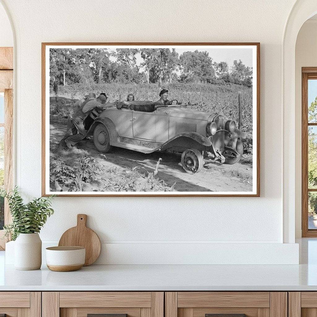 1939 Vintage Photo of Car Start in Muskogee County Oklahoma - Available at KNOWOL