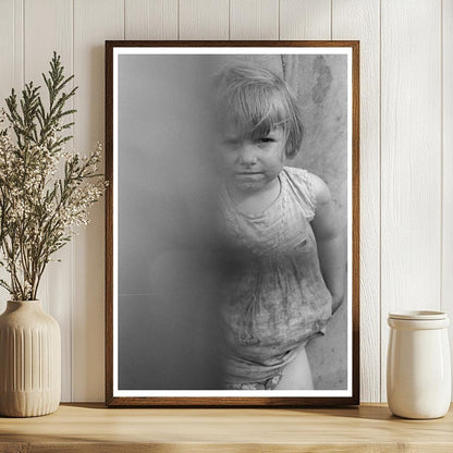 1939 Vintage Photo of Child by Tent in Harlingen Texas - Available at KNOWOL