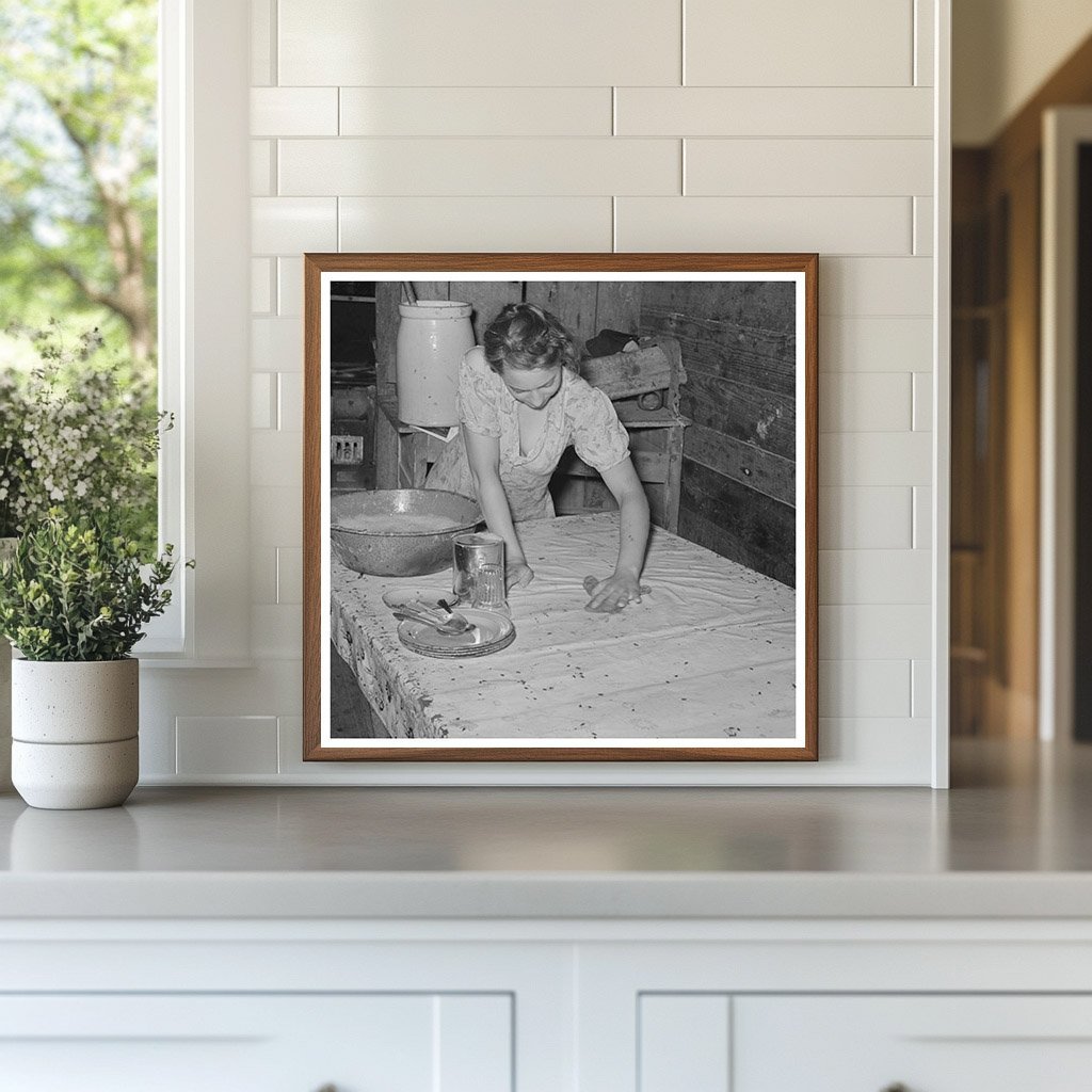 1939 Vintage Photo of Kitchen Cleaning in Oklahoma - Available at KNOWOL