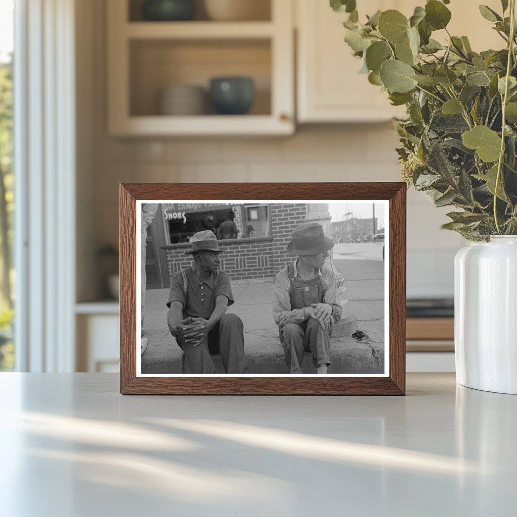 1939 Vintage Photo of Men Conversing in Muskogee Oklahoma - Available at KNOWOL