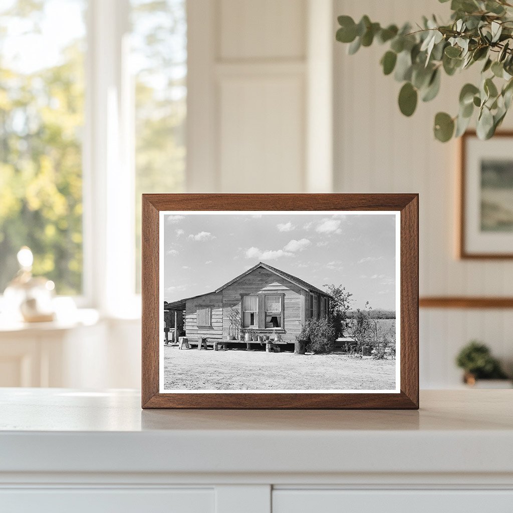 1939 Vintage Photo of Mexican Laborers Home in Texas - Available at KNOWOL