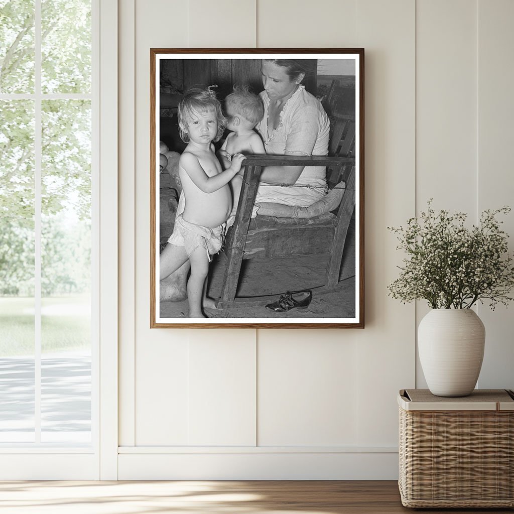 1939 Vintage Photo of Migrant Family in Oklahoma - Available at KNOWOL